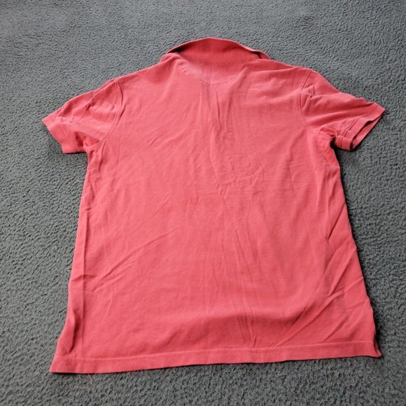 J. Crew Bowery Polo Shirt Short Sleeve Coral Egyptian Cotton Mens Size M Medium - Picture 9 of 9